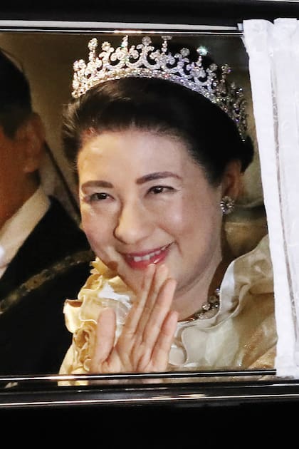 Durante la ceremonia de entronización de Naruhito y Masako