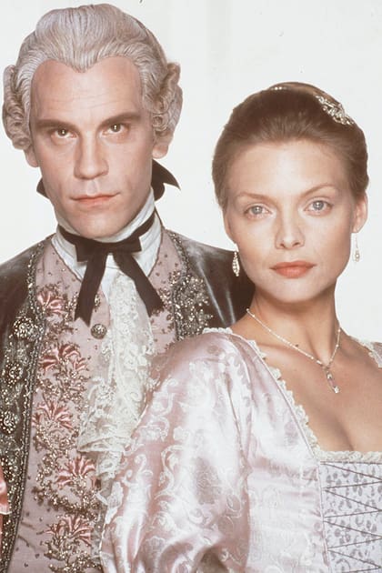 Junto a John Malcovich en sus roles del seductor y cínico Valmont y la casta y devota Madame de Tourvel en el film Relaciones peligrosas