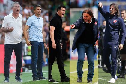 Holan, Pellegrino, Almirón, Milito y Beccacece, el quinteto de los Moyano para el Rojo