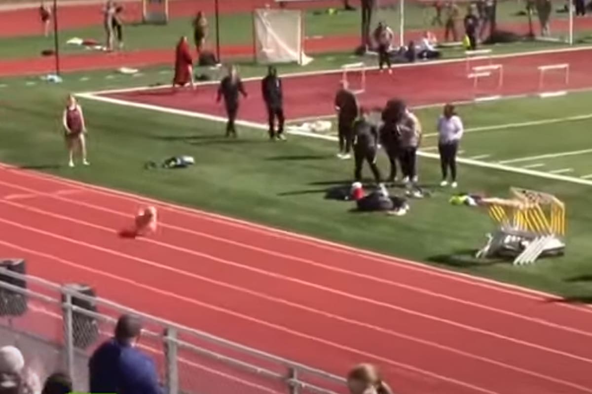 Holly fue la inesperada ganadora de una competencia de atletismo estudiantil