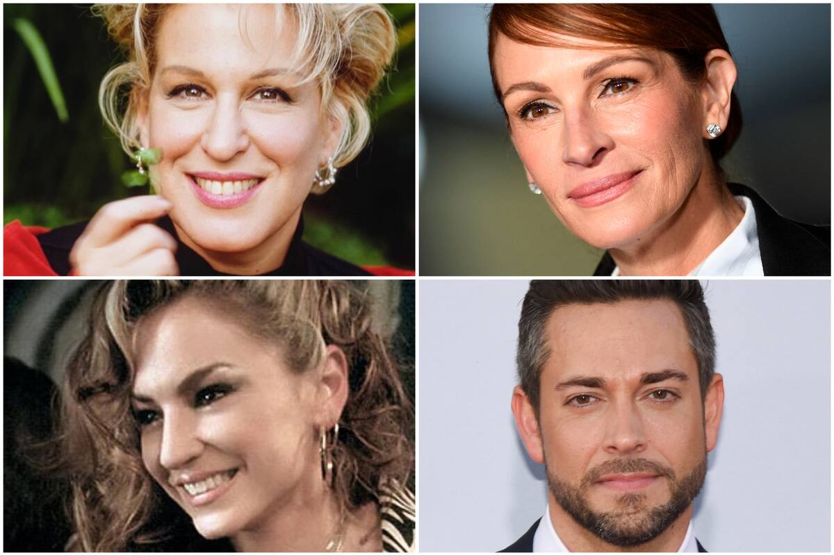 Hollywood y un terremoto: Bette Midler, Julia Roberts, partidarias de Kamala Harris; Drea de Matteo y Zachary Levi, votantes de Donald Trump