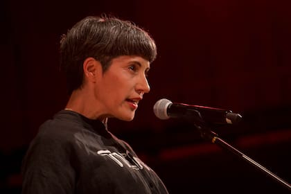 Nora Lezano en el homenaje a Palo Pandolfo