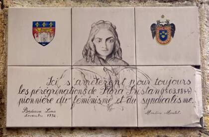 Homenaje a Flora Tristán en Francia