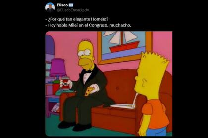 Homero Simpson fue el protagonista de los memes este viernes (Captura X)