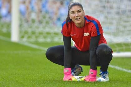 Hope Solo, la experimentada arquera de los Estados Unidos