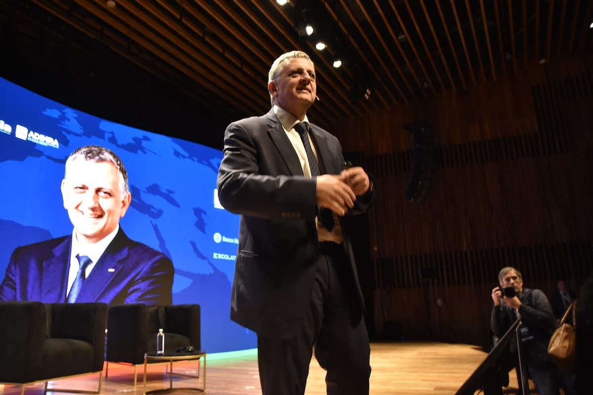 Horacio Marín, en el 10° Foro Pymes de Italia y América Latina, realizado en el Palacio Libertad.