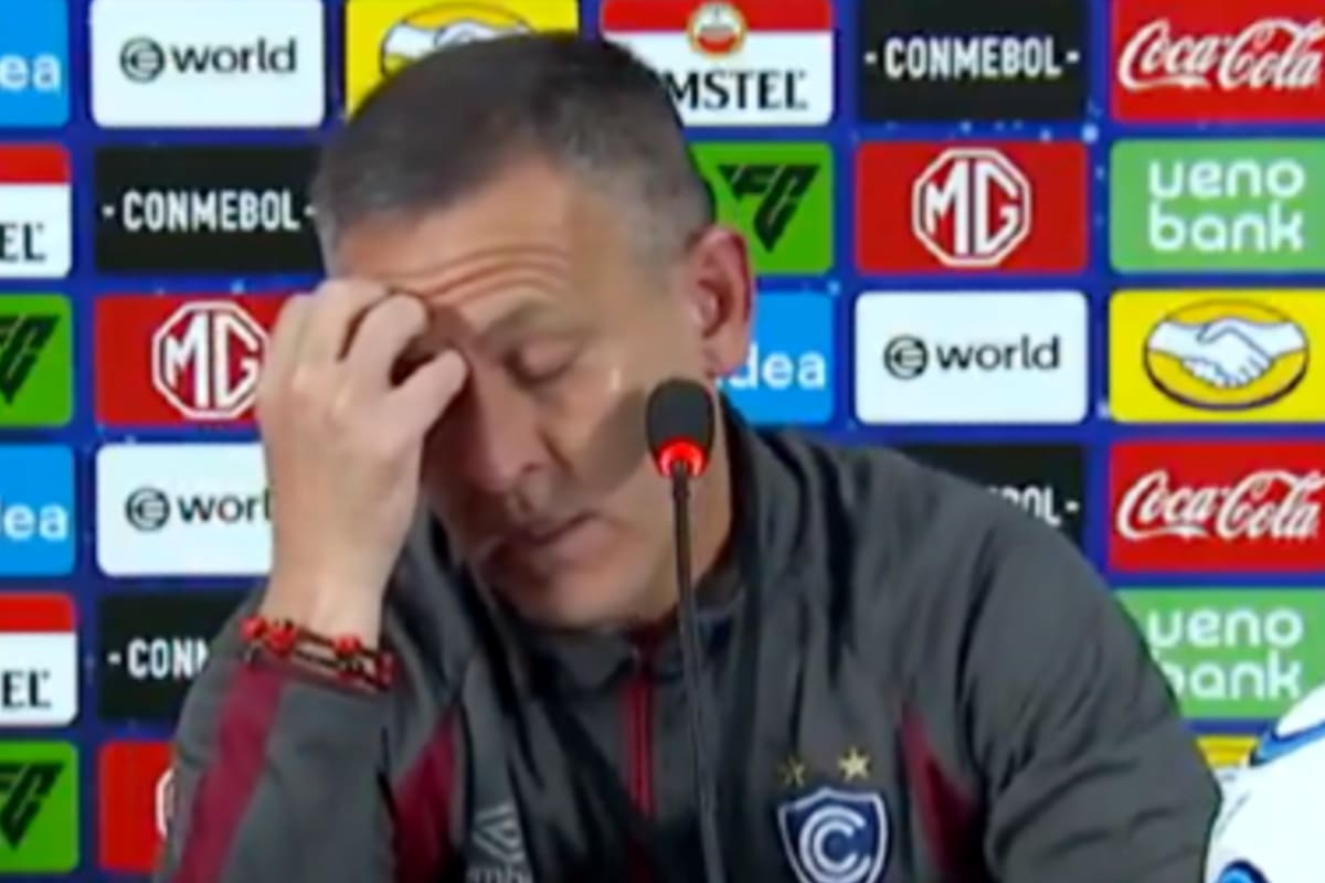 Horacio Melgarejo, entrenador argentino del Cienciano, en conferencia de prensa tras la victoria ante Atlético Mineiro por Copa Sudamericana