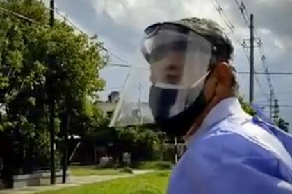 Horacio Pietragalla durante su recorrida en Formosa