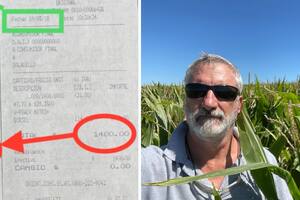 Horacio Repetto comparó lo que pagó por cargar gasoil en 2018, a la izquierda, y lo que abonó hace unos días