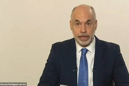 Horacio Rodríguez Larreta, en la apertura de las sesiones legislativas por Zoom