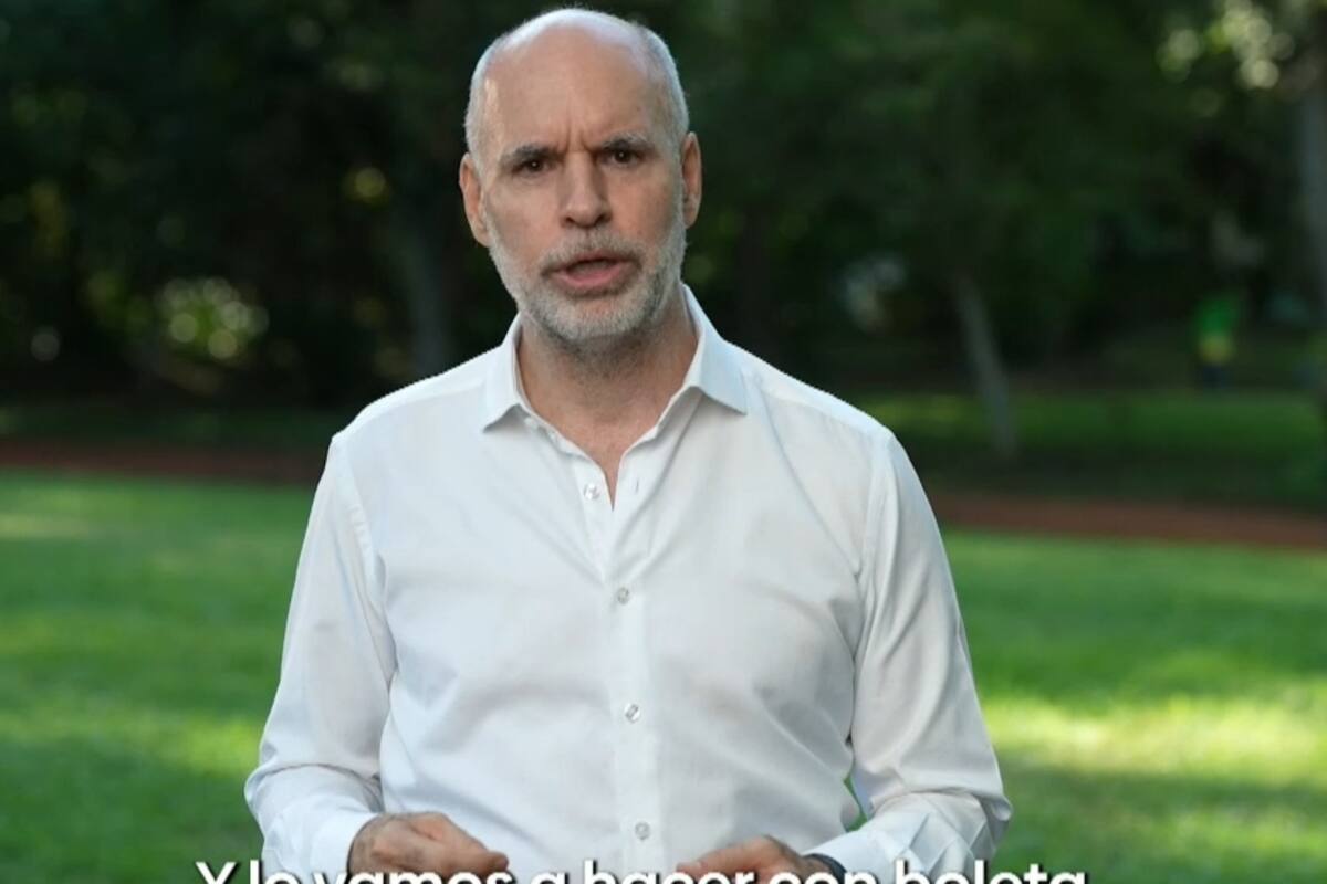 Horacio Rodríguez Larreta, al anunciar el formato de las próximas elecciones porteñas