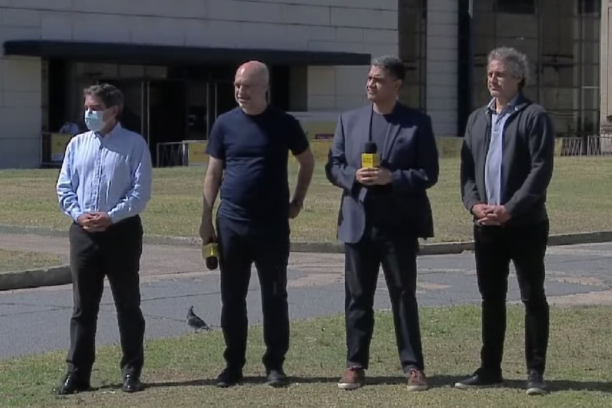 Horacio Rodriguez Larreta , anuncia la incorporación de Jorge Macri como ministro del Gobierno de la Ciudad