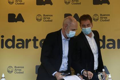 Horacio Rodríguez Larreta apoya a Diego Santilli en su candidatura en la Provincia