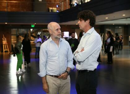 Horacio Rodriguez Larreta charló con Martín Lousteau en la reunión de Gabinete ampliado