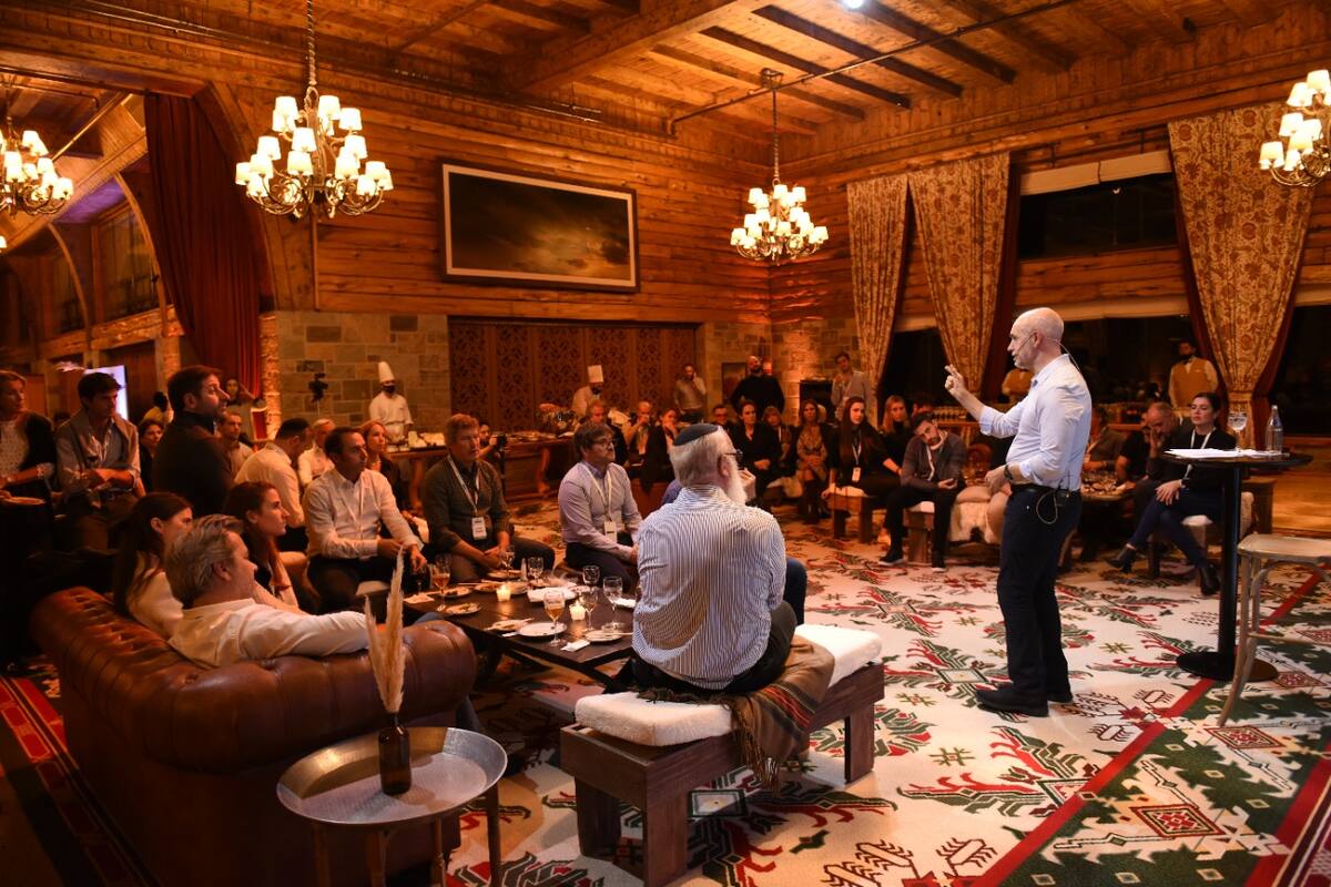 Horacio Rodríguez Larreta, con empresarios, en el Llao Llao