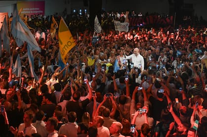 Horacio Rodríguez Larreta, durante el acto en Costa Salguero