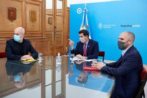 Horacio Rodríguez Larreta, Eduardo de Pedro y Martín Guzmán