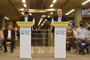 Horacio Rodriguez Larreta en conferencia