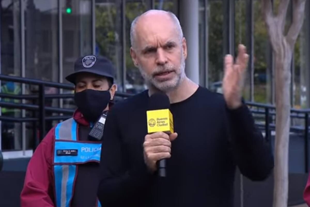 Horacio Rodríguez Larreta en el nuevo Centro de Monitoreo Urbano de Puerto Madero