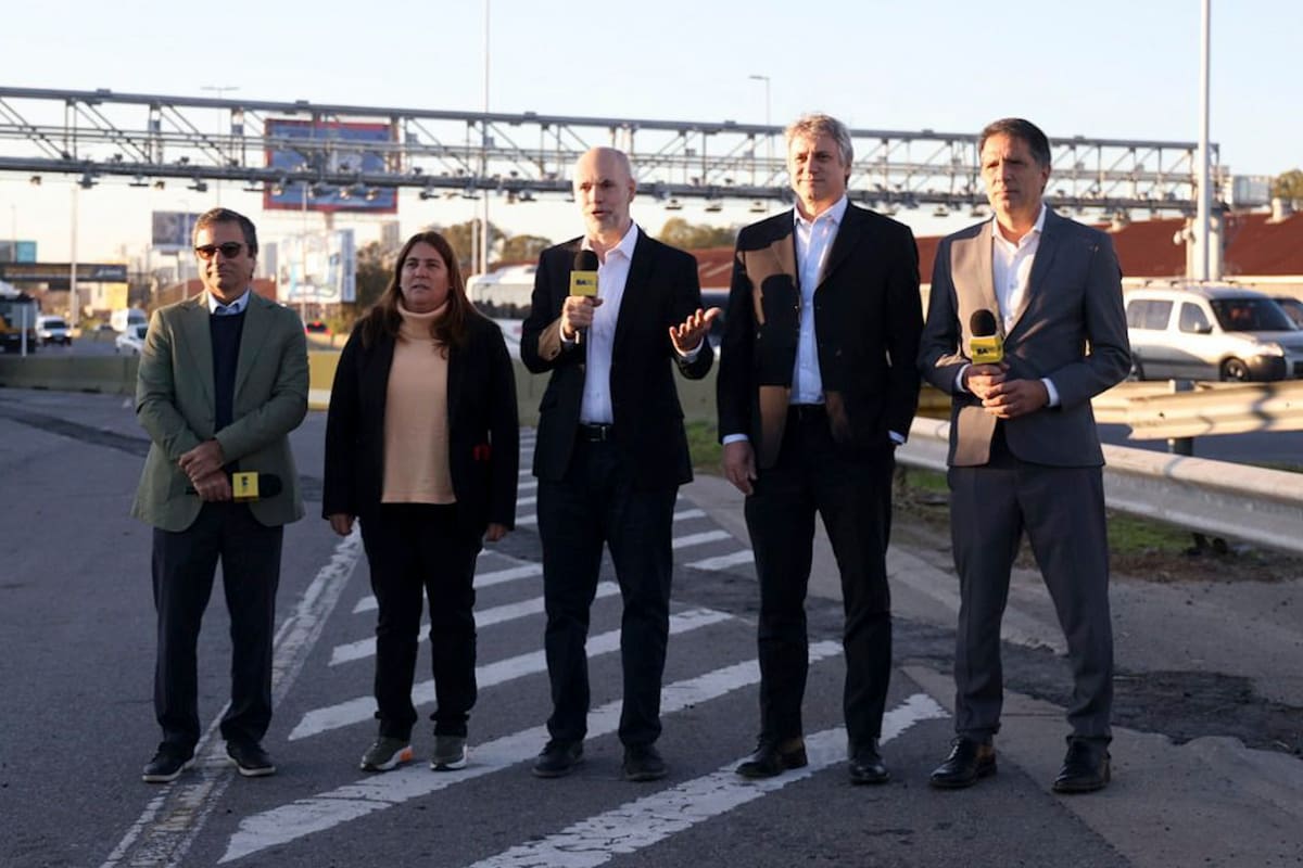 Horacio Rodríguez Larreta en la presentación de “Autopista Illia sin barreras”