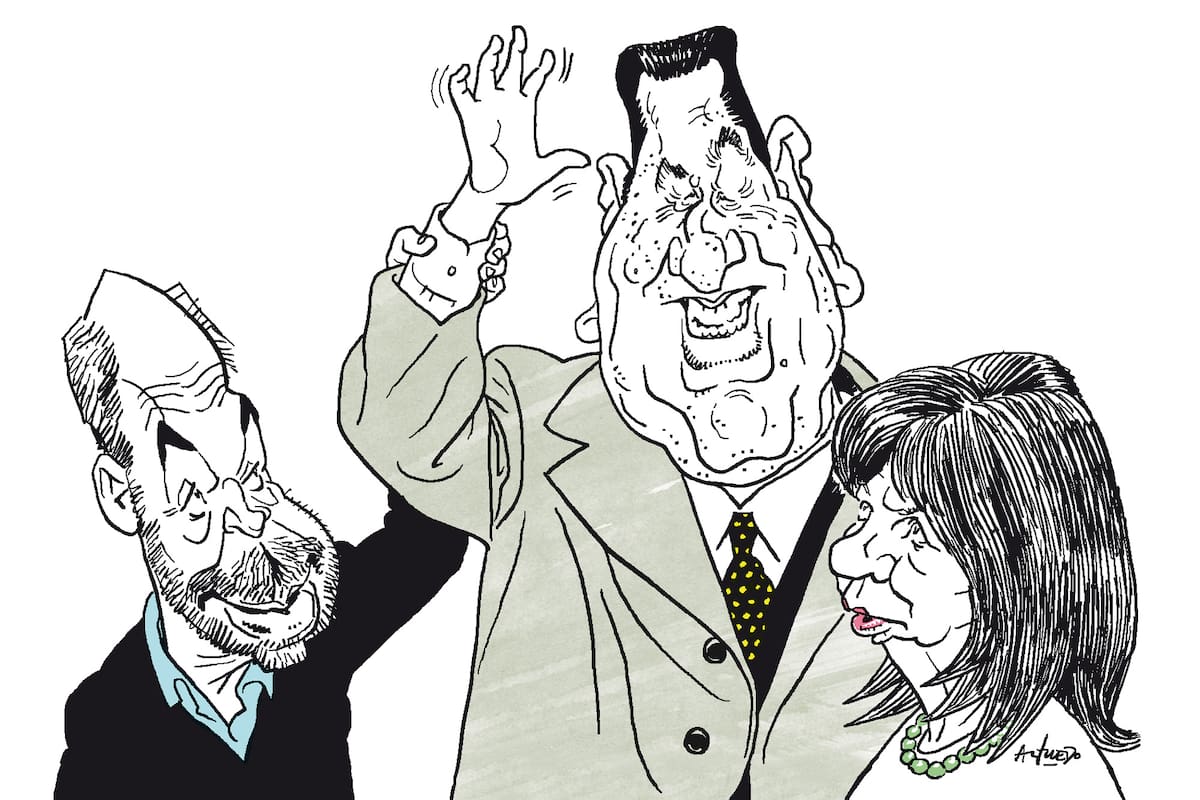 Horacio Rodríguez Larreta, Juan Domingo Perón y Patricia Bullrich