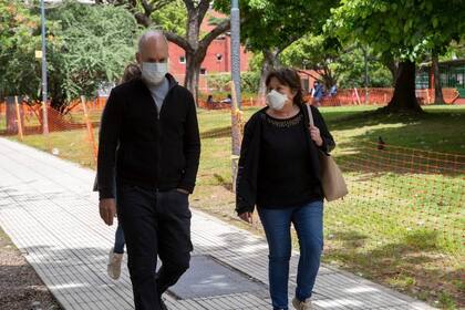 Horacio Rodriguez Larreta junto a Graciela Ocaña