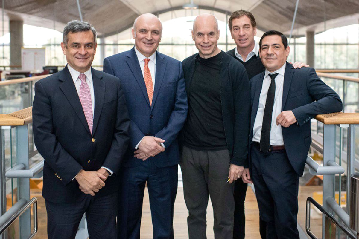 Horacio Rodríguez Larreta junto a José Luis Espert y su equipo