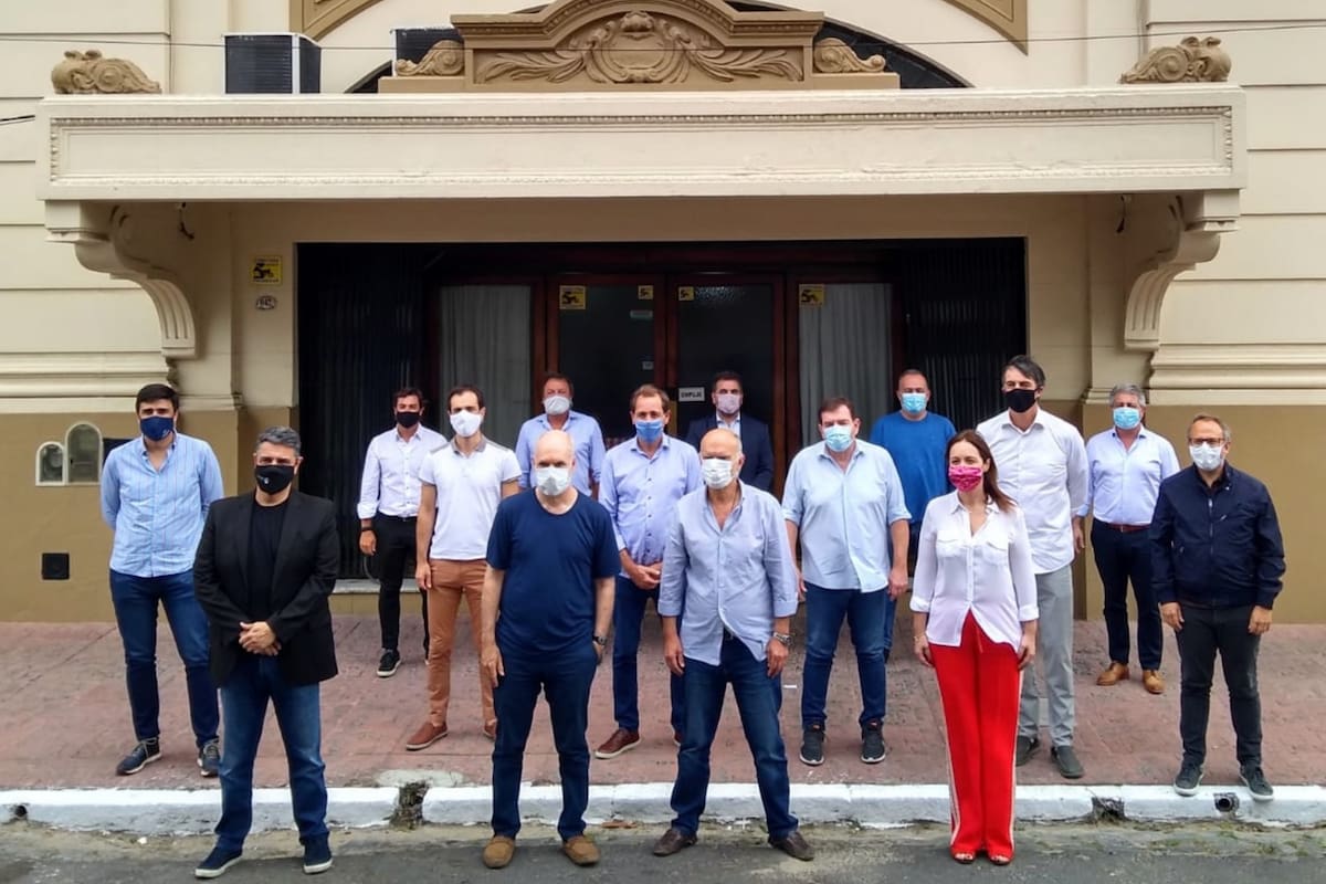 Horacio Rodríguez Larreta, junto a María Eugenia Vidal y referentes de Pro