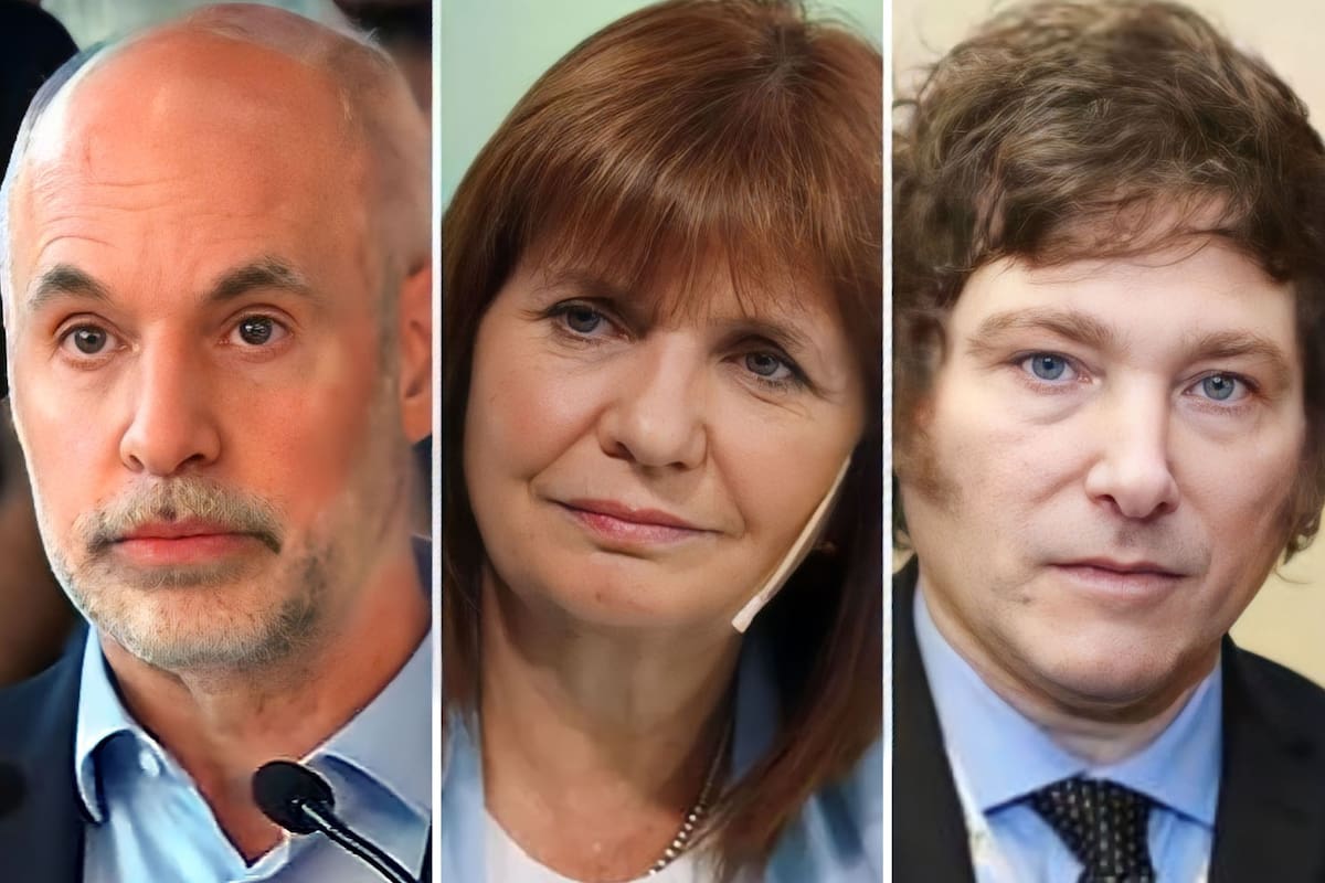 Horacio Rodríguez Larreta, Patricia Bullrich, Javier Milei y Diego Santilli