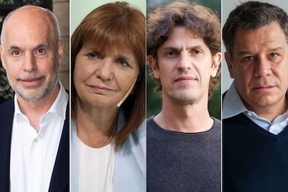 Horacio Rodríguez Larreta, Patricia Bullrich, Martín Lousteau y Facundo Manes