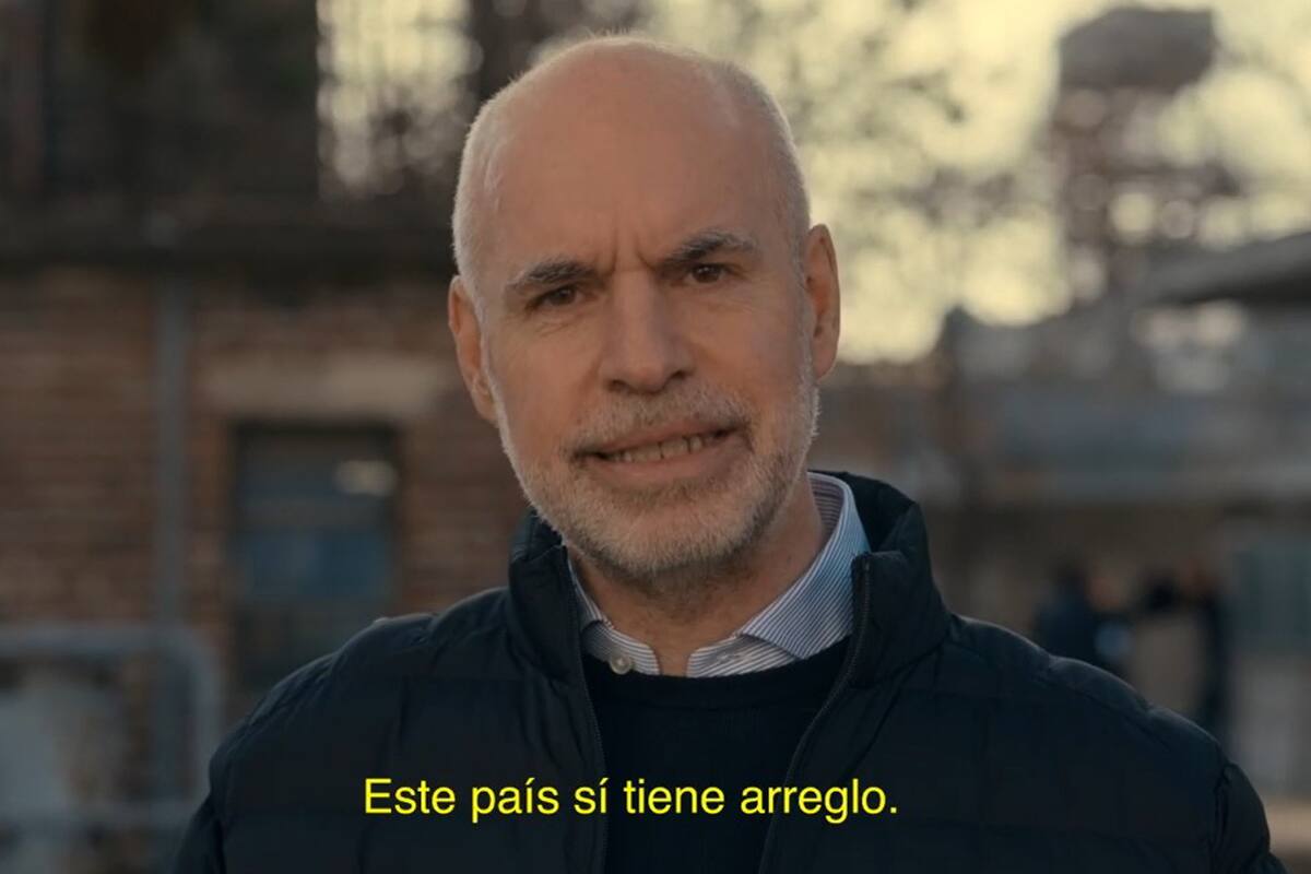 Horacio Rodríguez Larreta presentó su primer spot de campaña.