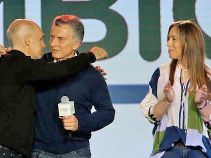 Horacio Rodríguez Larreta, Mauricio Macri y María Eugenia Vidal
