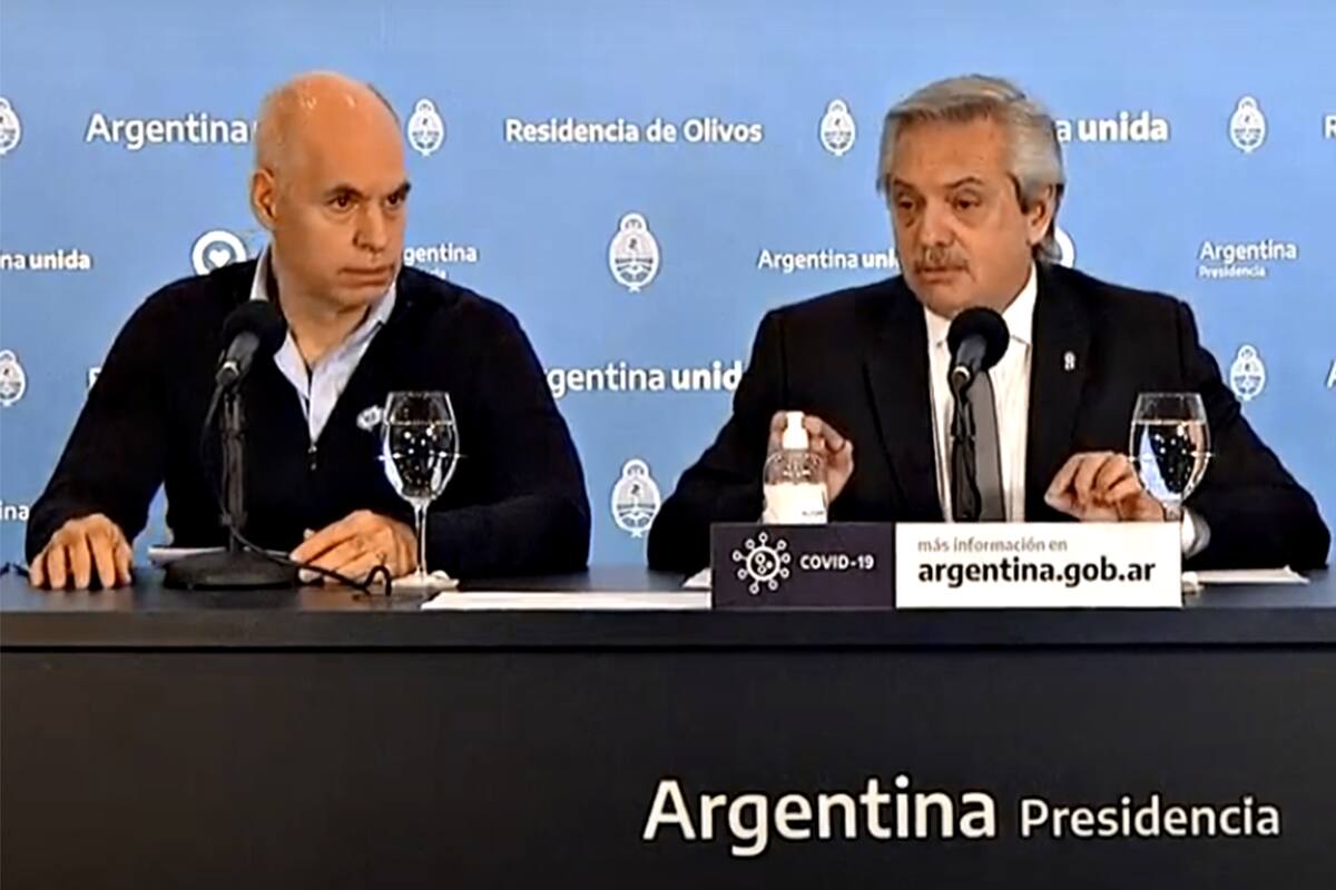 Horacio Rodríguez Larreta y Alberto Fernández