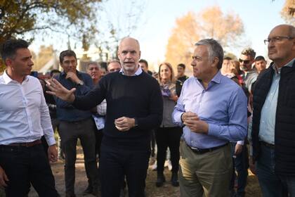 Horacio Rodríguez Larreta y Alfredo Cornejo, en Mendoza