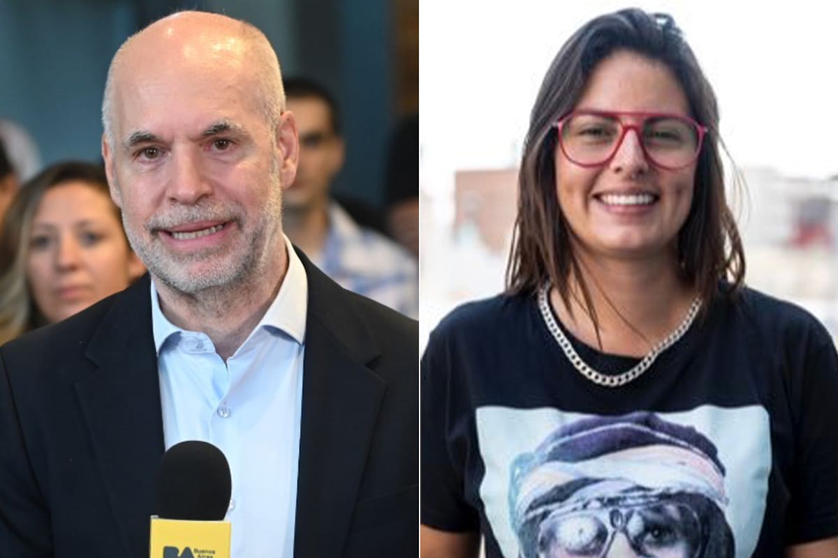 Horacio Rodríguez Larreta y Ayelén Mazzina