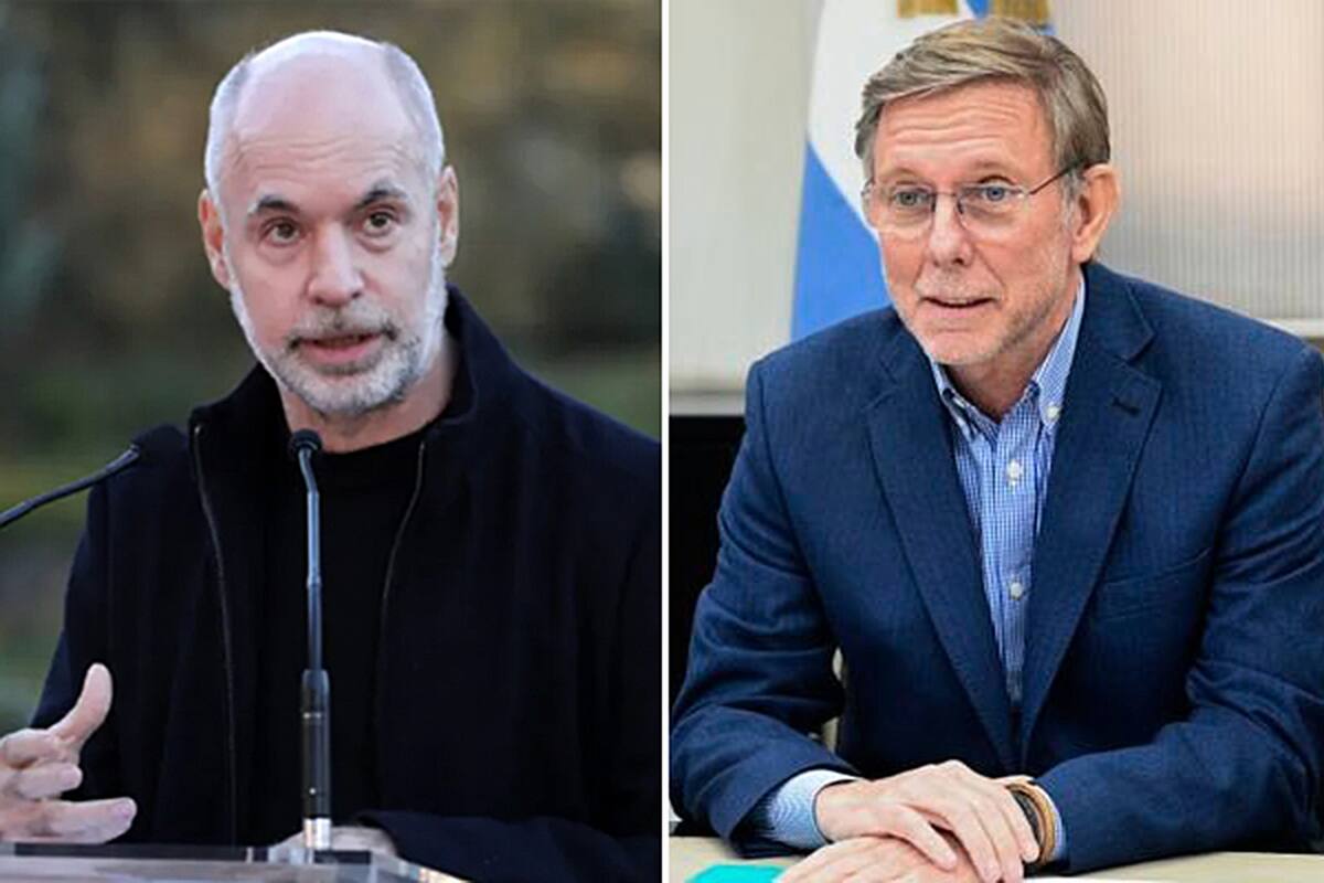 Horacio Rodríguez Larreta y el secretario de Agricultura, Juan José Bahillo