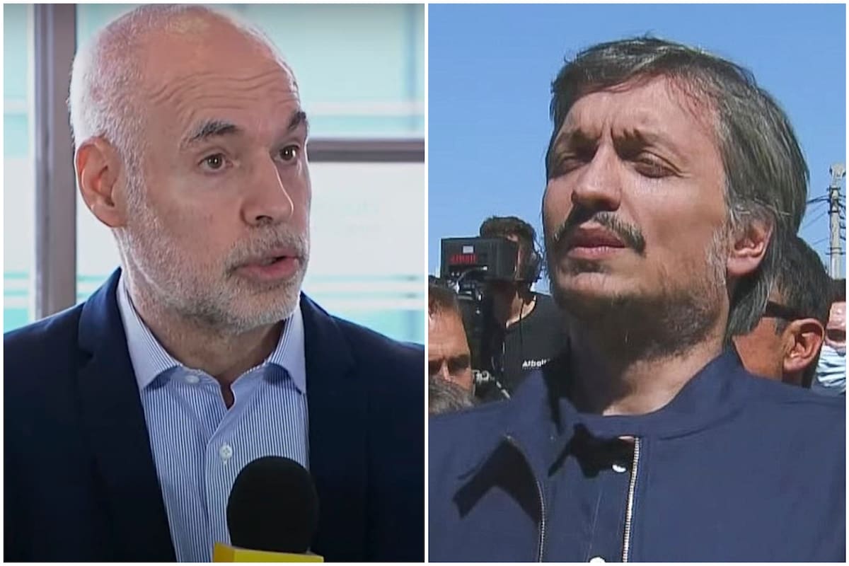 Horacio Rodríguez Larreta y Máximo Kirchner