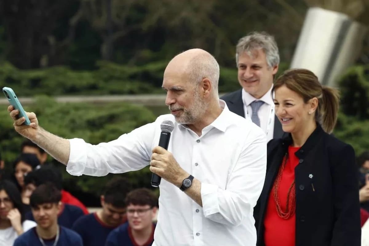 Horacio Rodríguez Larreta y Soledad Acuña, una de las posibles candidatas de Pro para la Jefatura de Gobierno