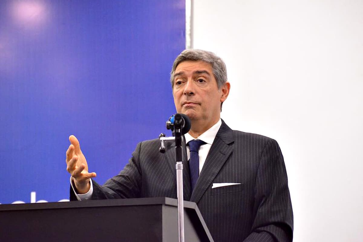 Horacio Rosatti en un acto en la universidad de Lomas de Zamora