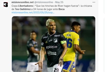 Horas antes del partido había lanzado una indirecta