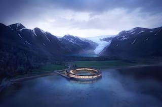 El primer hotel que se construye en el Círculo Polar Ártico para generar más energía de la que consume