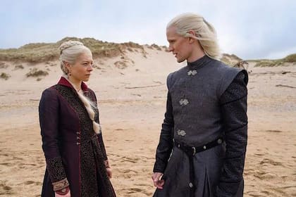 House of the Dragon: la princesa Rhaenyra Targaryen y el príncipe Daemon Targaryen, en una de las imágenes de la precuela