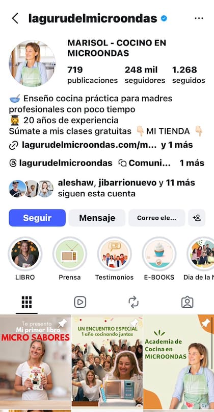 Hoy en día Marisol tiene casi 250 mil seguidores en Instagram