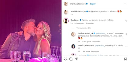 "Hoy ganamos perdiendo mi amor", lanzó Calabró junto a Barbano en los Martín Fierro de Cable