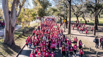 Hoy los Bosques de Palermo se tiñeron de rosa