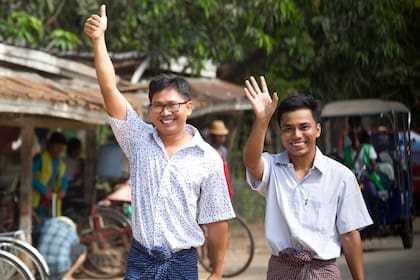 Hoy los reporteros de Reuters Wa Lone y Kyaw Soe Oo fueron indultados