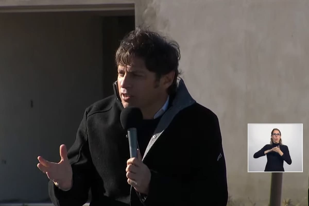 "Hoy necesitamos ayuda, también de nuestra oposición”, había dicho Kicillof el miércoles, durante un acto