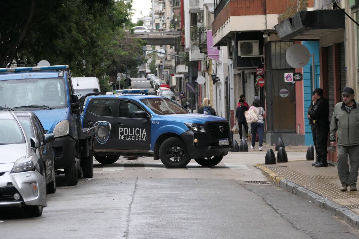 Hoy por la mañana luego de la Fuga de presos de la comisaría 1 de San Telmo