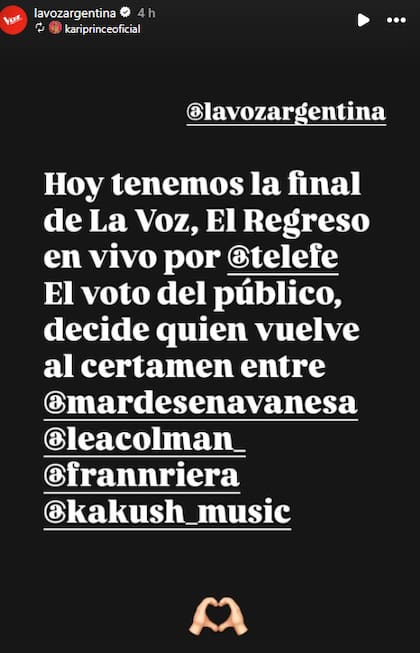 Hoy también tendrá lugar en el vivo "El Regreso" de La Voz
