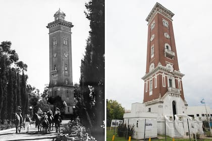 Hoy y ayer, la Torre Ader en Villa Adelina.